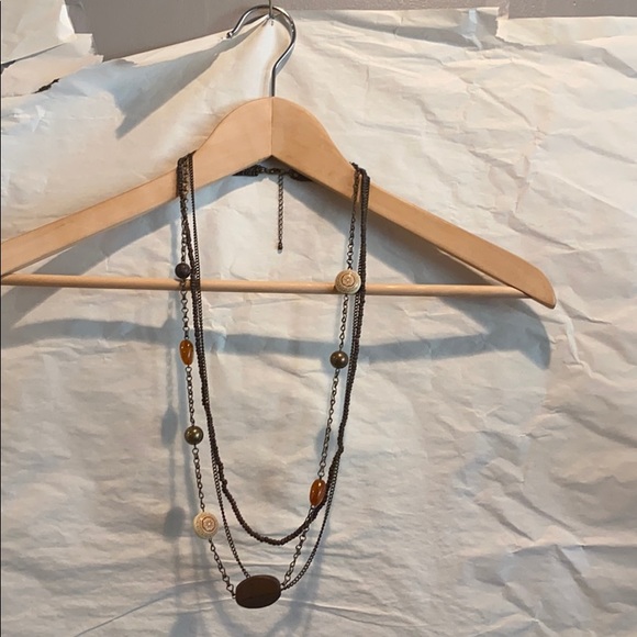 J.Jill 3 Chains on this statement piece necklace. - Picture 3 of 8